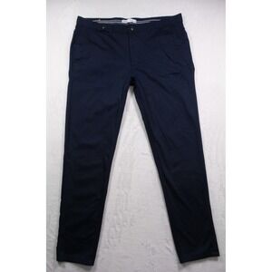 Zara Pants‎ Mens Size 38 Blue Chino Tapered Leg Mid Rise Stretch Pockets